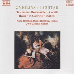 Telemann Georg Philipp - 2 Violins + 1 Guitar