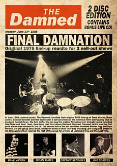 The Damned: Final Damnation 1988 DVD / with CD