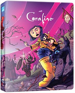 Coraline 2009 Blu-ray / 4K Ultra HD + Blu-ray (Steelbook)