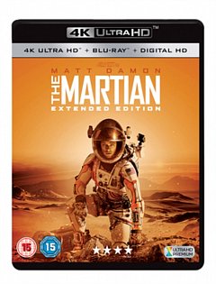 The Martian: Extended Edition 2015 Blu-ray / 4K Ultra HD + Blu-ray