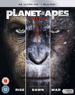 Planet of the Apes Trilogy 2017 Blu-ray / 4K Ultra HD + Blu-ray (Boxset) - Volume.ro