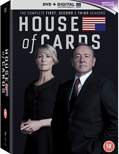 House of Cards: The Complete First, Second & Third Seasons 2015 DVD / Red Tag
