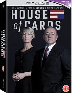 House of Cards: The Complete First, Second & Third Seasons 2015 DVD / Red Tag