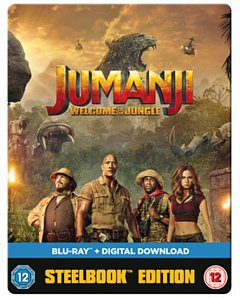 Jumanji: Welcome to the Jungle 2017 Blu-ray / Steel Book + HD UltraViolet Copy