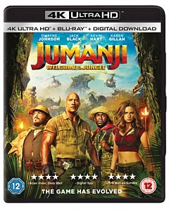 Jumanji: Welcome to the Jungle 2017 Blu-ray / 4K Ultra HD + Blu-ray + Digital Download