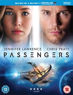 Passengers 2016 Blu-ray / 3D Edition + 2D Edition - Triple Play