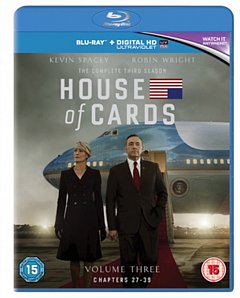House of Cards: The Complete Third Season 2015 Blu-ray / with UltraViolet Copy (Red Tag)