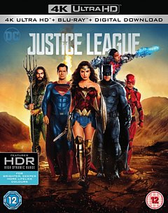 Justice League 2017 Blu-ray / 4K Ultra HD + Blu-ray + Digital Download