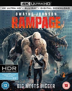 Rampage 2018 Blu-ray / 4K Ultra HD + Blu-ray + Digital Download
