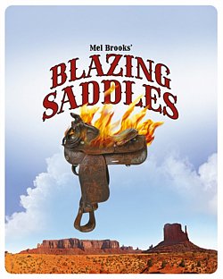 Blazing Saddles 1974 Blu-ray / 4K Ultra HD + Blu-ray Steelbook (50th Anniversary Collector's Ed) - Volume.ro