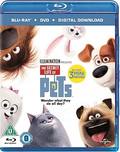 The Secret Life of Pets 2016 Blu-ray / with DVD and Digital Copy - Triple Play