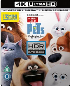 The Secret Life of Pets 2016 Blu-ray / 4K Ultra HD + Blu-ray + Digital Download