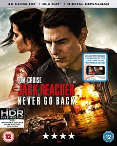 Jack Reacher - Never Go Back 2016 Blu-ray / 4K Ultra HD + Blu-ray + Digital Download