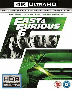 Fast & Furious 6 2013 Blu-ray / 4K Ultra HD + Blu-ray + Digital Download