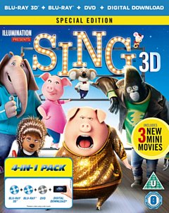 Sing 2016 Blu-ray / 3D Edition + 2D Edition + DVD
