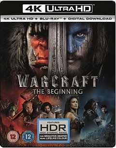 Warcraft: The Beginning 2016 Blu-ray / 4K Ultra HD + Blu-ray + Digital Download (Red Tag)