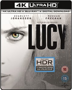Lucy 2014 Blu-ray / 4K Ultra HD + Blu-ray + Digital Download (Red Tag)