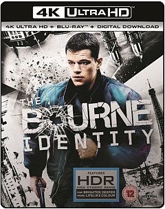 The Bourne Identity 2002 Blu-ray / 4K Ultra HD + Blu-ray