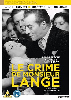 Le Crime de Monsieur Lange 1936 Blu-ray