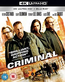 Criminal 2016 Blu-ray / 4K Ultra HD + Blu-ray - Volume.ro