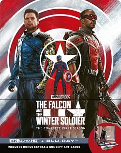 The Falcon and the Winter Soldier: The Complete First Season 2021 Blu-ray / 4K Ultra HD + Blu-ray (Collector's Edition Steelbook) - Volume.ro