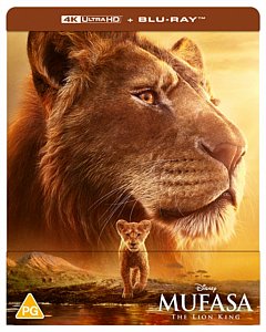 Mufasa: The Lion King 2024 Blu-ray / 4K Ultra HD + Blu-ray (Limited Edition Steelbook)