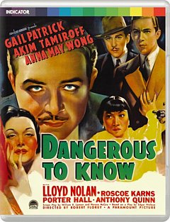Dangerous to Know 1938 Blu-ray / Restored (Limited Edition)