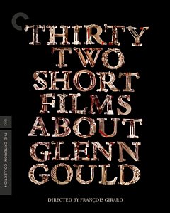 Thirty Two Short Films About Glenn Gould - Criterion Collection 1993 Blu-ray / Restored
