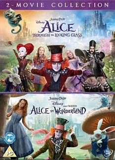 Alice in Wonderland/Alice Through the Looking Glass 2016 DVD