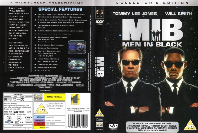 Men in Black 1997 DVD / Collectors Widescreen Edition - Volume.ro