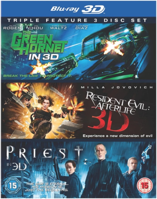 The Green Hornet/Priest/Resident Evil: Afterlife 2011 Blu-ray / 3D Edition - Volume.ro