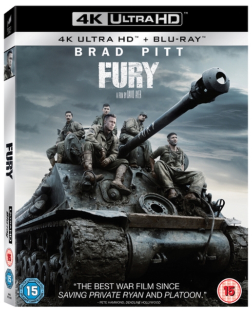 Fury 2014 Blu-ray / 4K Ultra HD + Blu-ray + Digital HD - Volume.ro