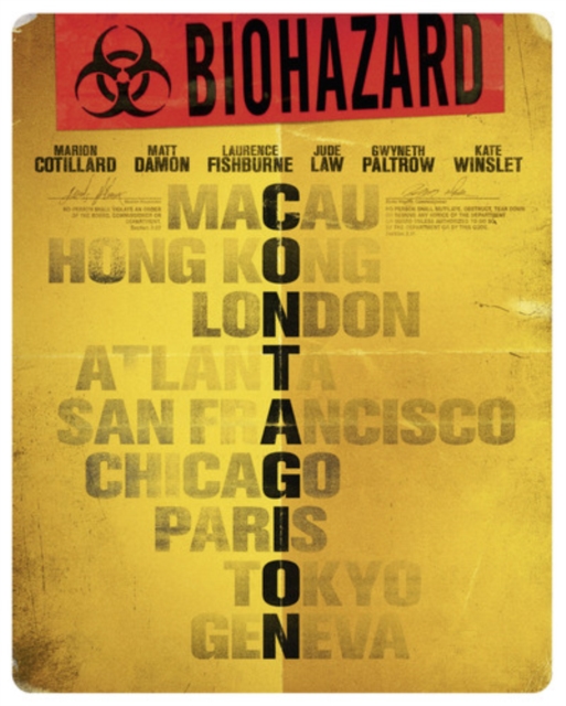 Contagion 2011 Blu-ray / 4K Ultra HD (Steel Book) - Volume.ro