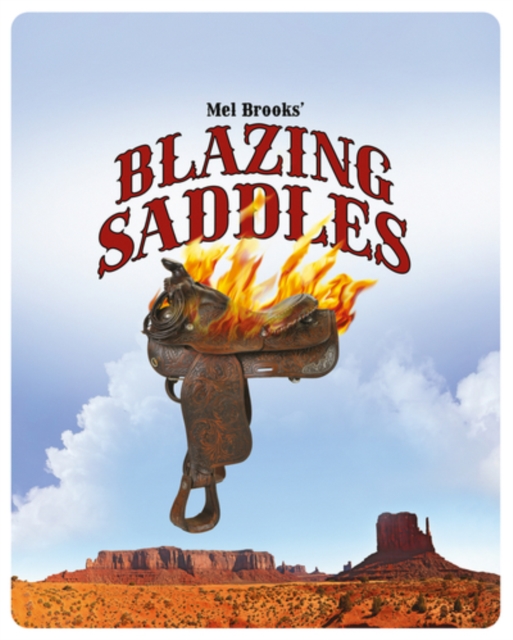 Blazing Saddles 1974 Blu-ray / 4K Ultra HD + Blu-ray Steelbook (50th Anniversary Collector's Ed) - Volume.ro