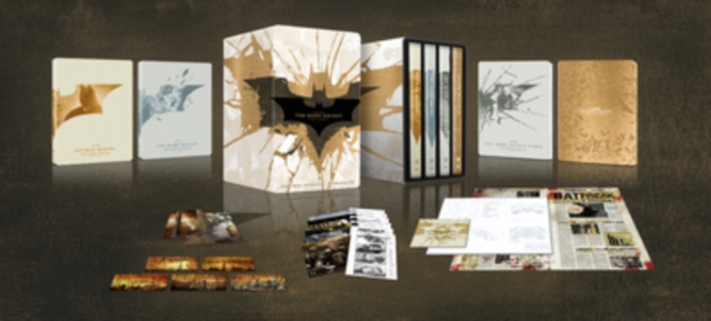 The Dark Knight Trilogy 2012 Blu-ray / 4K Ultra HD + Blu-ray Steelbook (Box Set) - Volume.ro