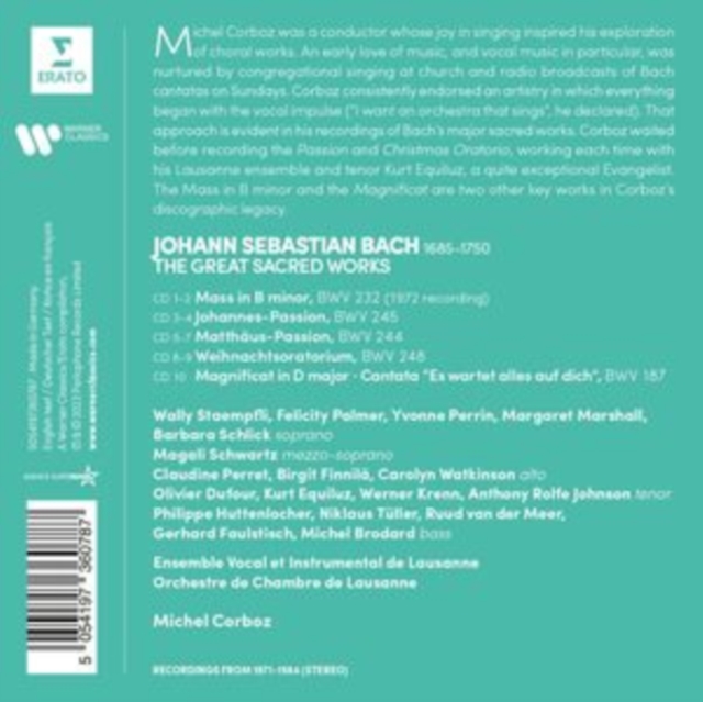 Michel Corboz - Bach: The Great Sacred Works - Volume.ro