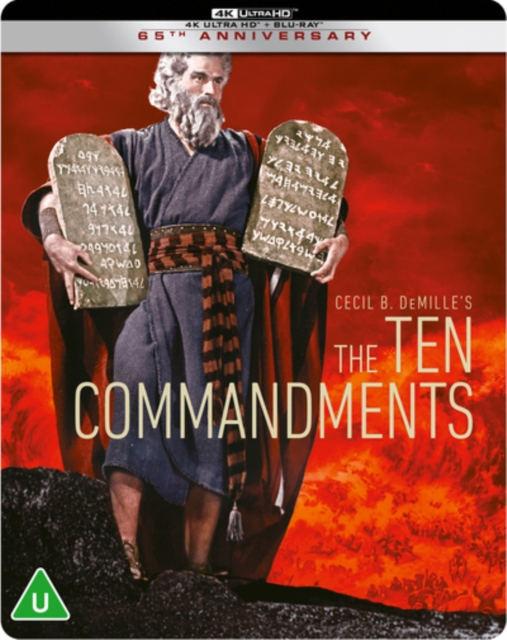 The Ten Commandments 1956 Blu-ray / 4K Ultra HD + Blu-ray (Steelbook) - Volume.ro