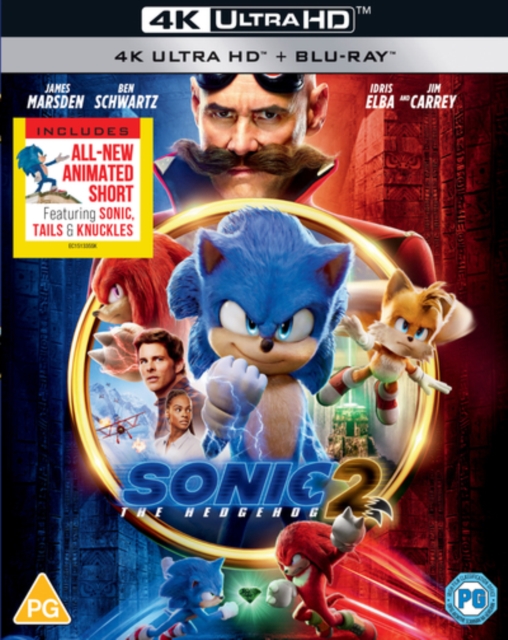 Sonic the Hedgehog 2 2022 Blu-ray / 4K Ultra HD + Blu-ray - Volume.ro