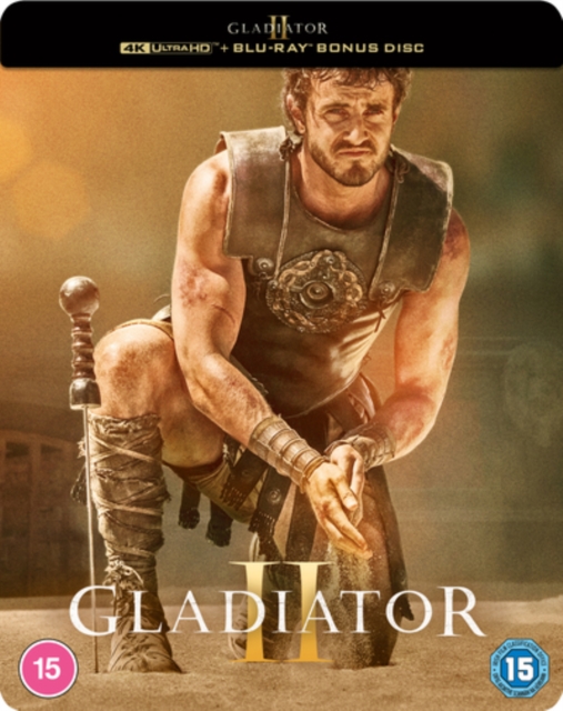Gladiator II 2024 Blu-ray / 4K Ultra HD + Blu-ray (Steelbook) - Volume.ro